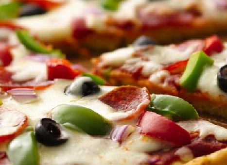 Pizza con aceitunas